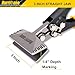 HURRICANE 3inch Sheet Metal Hand Seamer, Heavy Duty Bender for Metal Flattening, Precision Duckbill Pliers and Sheet Metal Tongs, Ideal for HVAC Projects, Ergonomic Straight Flat Smooth Jaw