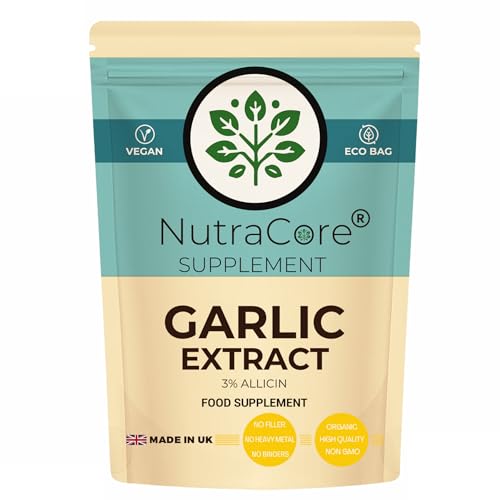 Image of Garlic Extract 5500mg 90 Capsules UK Vegan Fermented Allium Sativum