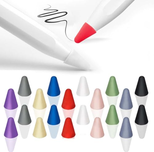 JRYXDS Punte Apple Pencil Set Di 30 Custodie Per Apple Pencil 1A/2A Generazione Molla In Silicone Per Lpad (Basso Attrito)