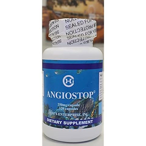Chi's Enterprise Angiostop Capsules| Sea Cucumber Extract Dietary Supplement Supports Optimal Immune Health - 250 Mg/Per Capsule (120 Capsules) Cover