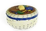 * This authentic tortilla warmer is handmade of wicker-work on the outside with styrofoam within and is one of the oldest in Mexican traditions as it is used to hold in the heat of food with simplicity and decor * Tortilla Warmers ara carefully desig...