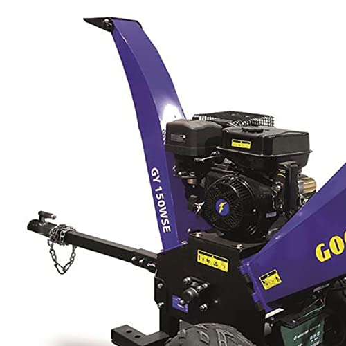 Goodyear - Biotrituratrice A Rami Con Accensione Elettrica E Manuale 15 Hp 11.250 W. Telaio In Acciaio. Frantoio Per Ramoscelli E Foglie Secche. Diametro Taglio 120 Mm - 3