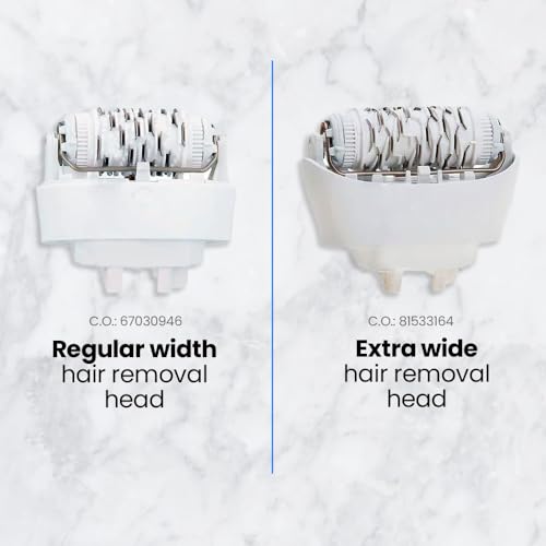 Anakel Home Replacement Epilator Head 81533164 Compatible with Braun Silk-&eacute;pil 7, Silk-&eacute;pil 9 and Xpressive | Extra Wide Epilation Head, White