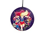 Trend Setters DC Comics – Super Hero Girls – Supergirl Batgirl Wonderwoman – 3.5” Starfire Prints Hanging Glass Print Accessory