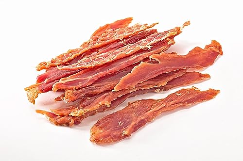 123... Hund dabei! - 900g feinstes Entenfilet - Kauspaß für Hund und Katze - schonend luftgetrocknet - Vorteilspreis - Naturprodukt - Hundeleckerli - Entenfleisch (900g, Ente)