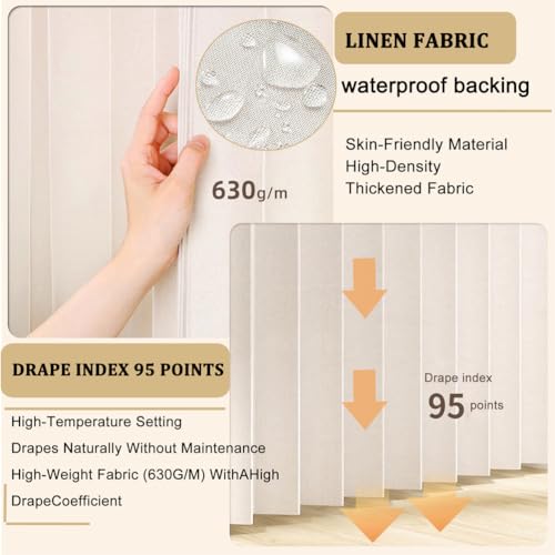 Cortina de armario impermeable densa, aislamiento gris de 120 cm de ancho 5