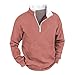 Men's Vintage Western Cowboy Zipper Sweatshirt Mens Lightweight Jackets with Hood Mens Woven Shirts Long Sleeve Grey Sweat Pants Outdoorsman Gifts Fall Outwear（1-Deep Red,Medium）
