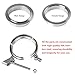 Ucreative 3.0 Inch Quick Release V Band Clamp with Flange Male Female 304 Stainless Steel 2PCS