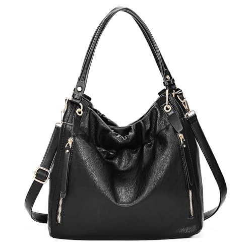 Image of Purses and Handbags, Large Size Faux Leather Hobo Style Handbags for Women, Shoulder Bag with Removable Strap