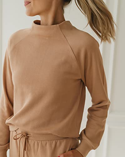 The Drop Women's Praline Mock Neck Knit Fleece Top by @fashion_jackson - Image 6