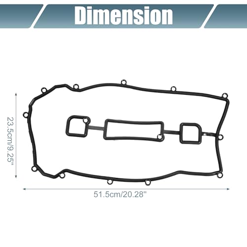 Image of uxcell Engine Valve Cover Gaskets Vehicle Specific for Mazda 6 2002-2007 No.LF1410230 Black Rubber