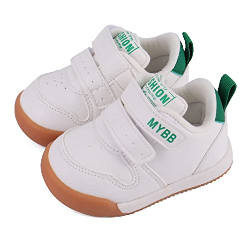 Cheerful Mario Chaussures Premiers Pas Bebe Respirant Chaussures Bébé Garçon Fille Semelle Antidérapante Blanc-G 22 EU
