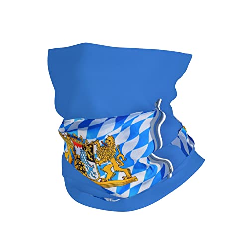 Schlauchschal Bayern Bayerische Flagge Nackenwärmer Atmungsaktiv Halstuch Sportarten Röhrenschal, Für Motorrad, Outdoor, Radfahr, 26x30cm