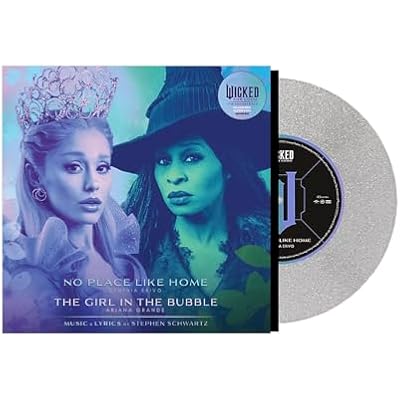Wicked Musical No Place Like Home and The Girl in the Bubble 7-inch Glitter Vinyl Single, Limited Edition Soundtrack