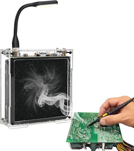 Lumenrix DIY Lötrauchabsauger Löt Bausatz mit LED-Licht & Filter Lötrauchfilter für Lötstation Elektronik Lötprojekt mit leisem Lüfter für Maker STEM Schüler