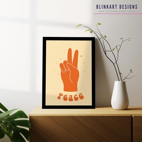 Image of BLINKART Trendy Abstract Wall Art Painting Print Design | Aesthetic Wall Decor Photo Artwork Frame Decoration Hanging For Home Bedroom Living Room Office Wall Decor | T076 | 13x10 Inches