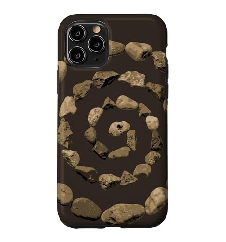 Grunge Stone Spiral 90s Vintage Nature Goblincore Geology �X�}�z�P�[�X iPhone 11 Pro �p
