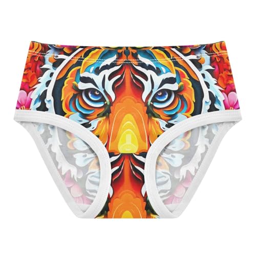 Majestic Tiger Vibrant Panties for Girl Toddler Girls Underwear Cotton Animals Briefs Kids Undies 2t