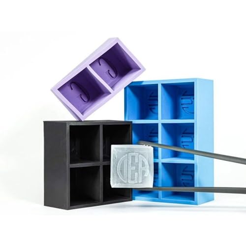 Personalized Ice Cube Molds Customized Silicone Alphabet Ice Cube Molds 2 Inch Ice Cube Press Ice Molds For Cocktail Whiskey 24 Alphabet Random Combination Fancy Ice Cube Molds