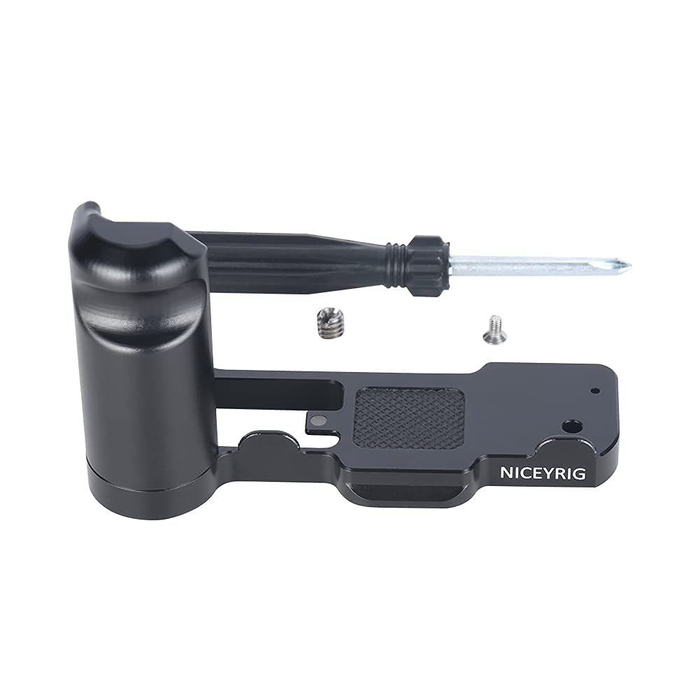 NICEYRIG Side Grip for Sony ZV-1 Vlog Vlogging 4K Camera, Extension Bracket with Quick Release Base Plate for ARCA Standard - 465