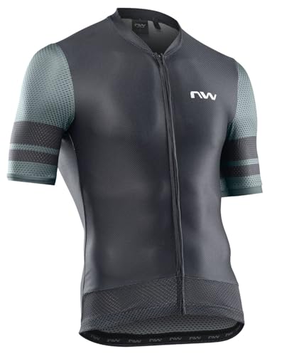 Northwave Storm Air Fahrradtrikot für Mountainbike, kurzärmelig, Schwarz, Small