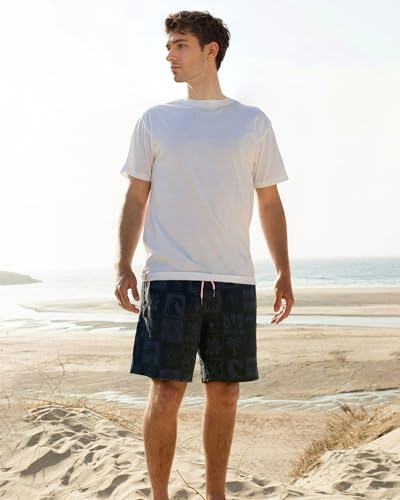 Image of SURF CUZ Mens Swim Trunks with Compression Liner Swim Shorts 7 inch Swimming Trunks Stretch 7 Inch Swim Suits Quick Dry