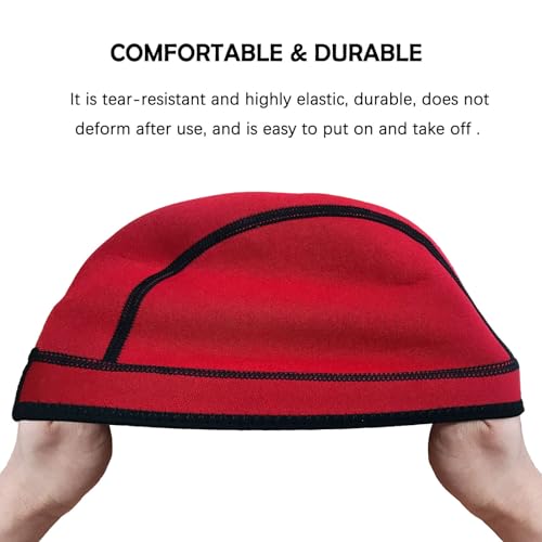 Image of DEHAI Neoprene Diving Hood Wetsuit Swimming Caps for Womens Mens Youth, 2mm 3mm Thermal Water Beanie Hat Keep Long Hair Dry for Curly Locs Braids