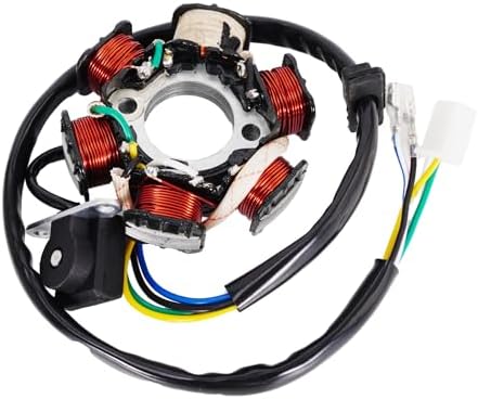 Stator Magnéto 8 Bobines Pour Kymco 50cc - Remplacement OEM 31120-LBD6-EOA Etc. - Compatible Vitality, Agility, Dink...