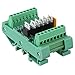 6-Channel PLC Board NPN Output DC for Relay Module 5A Per Channel 12V 24VDC High-Power MOSFET Industrial Control Signal with DIN Rail Mount