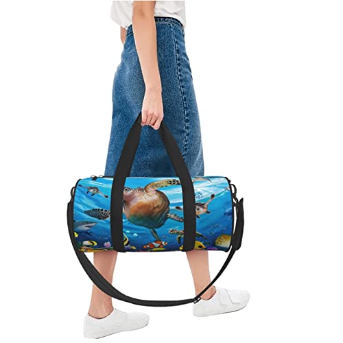 Sac de sport avec compartiment à chaussures étanche noir de taille unique