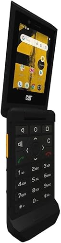 Vista 2 de Cat S22 Flip (16GB) Pantalla táctil de 2.8", Android 11, IP68 resistente al agua, 4G LTE GSM (T-Mobile desbloqueado para MetroPCS, Global) (negro)