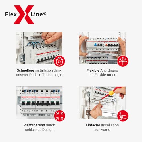 ABB SX201-B10 Sicherungsautomat FlexLine B-Charakteristik 6kA 10A 1P 2CDS251003R0105