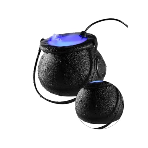 STOBAZA Halloween Smoke Machine 16w Plastic Spraying Machine Misting Cauldron Misting Atomization Lamp