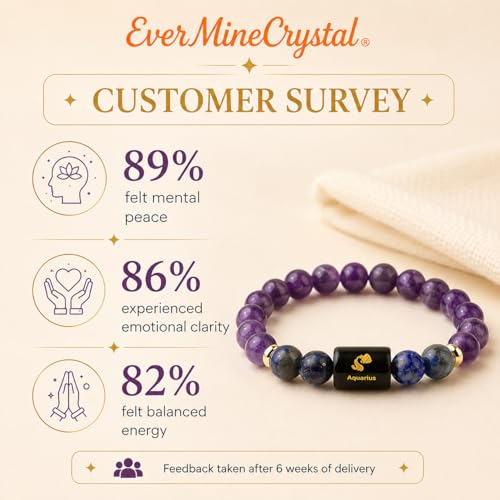 Image of Zodiac Crystal Bracelet with Raw Selenite Plate for Men & Women | Aries, Taurus, Gemini, Cancer, Leo, Virgo, Libra, Scorpio, Sagittarius, Capricorn, Aquarius & Pisces Rashi Bracelet | Astrology Healing Crystal Gift