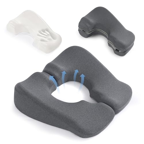 BALAPET Memory Foam Bed Sore Cushion with T-Opening Grey