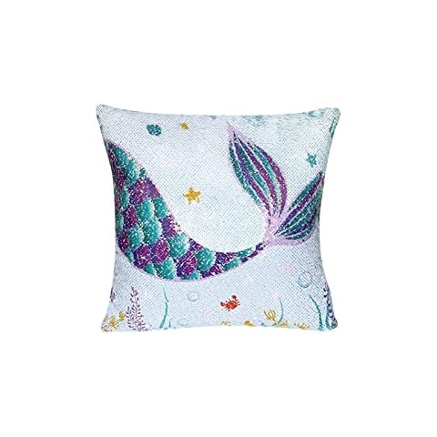 Sequins Mermaid Pillow Case for Sofa Cover