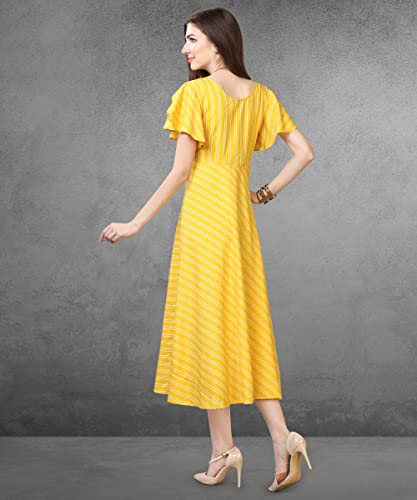 Image of QIQI Women's Crepe A-Line Maxi Casual Dress