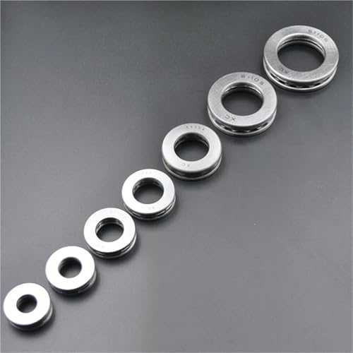 Cojinete de empuje plano 2 piezas rodamiento axial 51105 para eje de 25mm 4