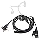 HYS Security Headset Kompatibel für Motorola MTH500 MTH600 MTH650 MTH800 MTH850 MTP850 MTS850 Funkgerät | mit Schallschlauch und PTT-Taste (Typ 2)