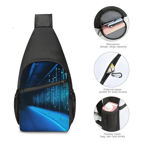 Mochila cruzada deportiva Blue Line para hombre y mujer miniatura 5