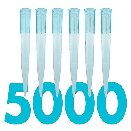 Image of Kashi Scientific 1000uL Universal Non-Filter Pipette Tips, 1mL Sterile Low Binding Blue Pipet Tips with Graduation, DNase /RNase Free [1000uL, 5,000pcs]