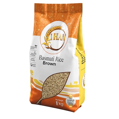 Image of Lihan Brown Basmati Rice 1Kg | Unpolished Whole Grain Rice | High Fiber & Naturally Nutritious | Premium Long Grain Brown Rice