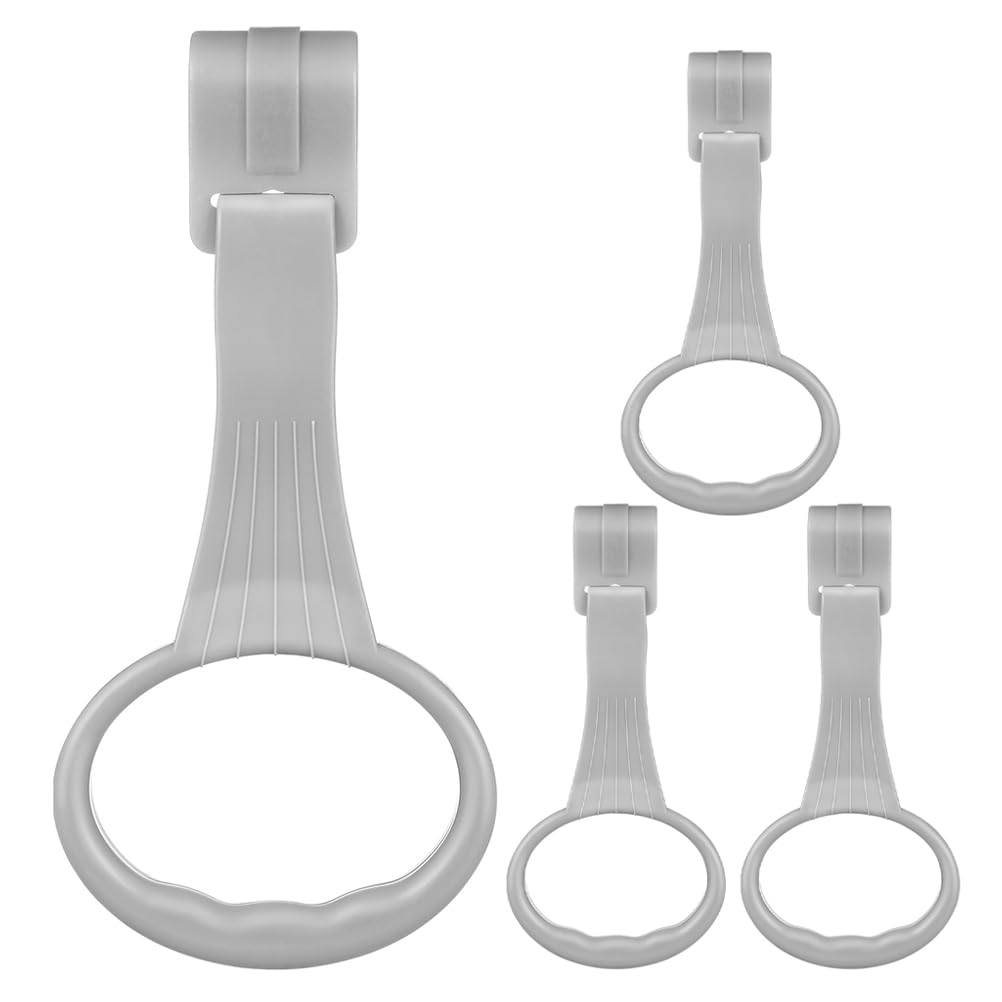 SUPVOX 4 Anillos para Tirar Bebé Aros Colgantes para Cuna Ejercicio De Fuerza De Brazos Fácil Instalación Asistente para Caminar Niños Pequeños Juego Interior Y Exterior