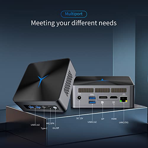 Ylimpc Mini Pc Intel 11Th Gen N5095 4 Core 2.9Ghz Processor, Mini Computer Win 11 Pro With 8Gb Ddr4 Ram 256Gb Ssd, Mini Desktop Computer Supports 2.5Gbps Lan/Bluetooth 5.0/Wifi/Hdmi/Dp/4K Uhd Graphics #TOP3