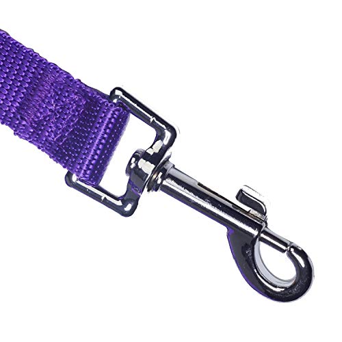 Siumouhoi Nylon Long Dog Leash For Small Medium Large Dogs, 15Ft 20Ft 30Ft 40Ft 50Ft Dog Training Leash/Puppy Lead For Obedience Recall Training Agility Lead Camping… (15Feet, Purple) #TOP3