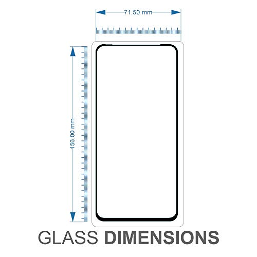 Image of ZARALA Tempered Glass Screen Protector Compatible for (Black) with Edge to Edge Coverage and Easy Installation kit (Samsung galaxy A51)