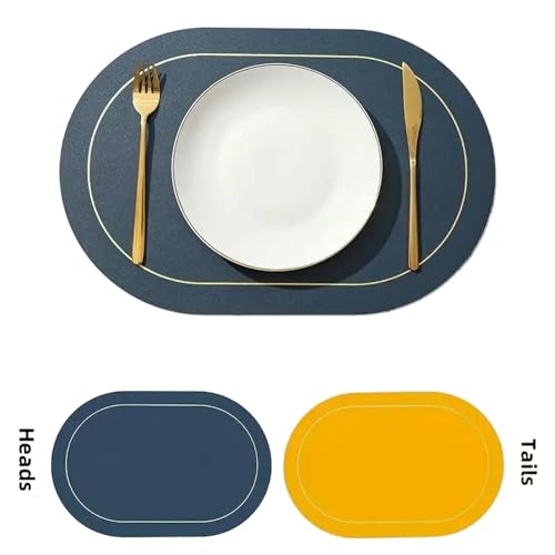 Set de table ovale double face de qualité supérieure lot de 4 - 5