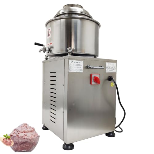 Image of WYDDDARY 220V 3000W Commercial Meatball Beating Machine Stainless Steel Electric Meat Puree Making Machine 2800RMP Meat Paste Food Processor Meattball Mincer Grinder 9.45" Inner Cylinder