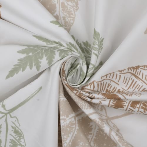 Image of Skyla Bedsheet for Double Bed| King Size 400 TC Cotton| 108 * 108 Inch Bedsheet|King Size Bedsheet with 2 Pillow Covers(Falling Leaves)