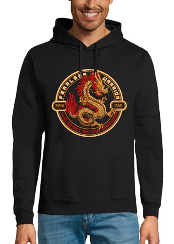 Sweat à capuche dragon japonais sweat-shirt noir homme mode